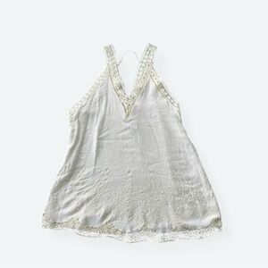 Astr The Label Women’s White Tank Top Sleeveless Boho Top‎ Size Medium NWOT